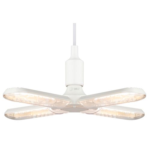 Фитолампа для растений светодиодная FITO-36W-Rа90-E27-FOLD 4-х лепестковая полного спектра 36 Вт Е27 | код Б0061430 | ЭРА