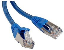 Hyperline PC-LPM-STP-RJ45-RJ45-C5e-20M-LSZH-BL Патч-корд F/UTP, экранированный, Cat.5е (100% Fluke Component Tested), LSZH, 20 м, синий | код 391196 | Hyperline