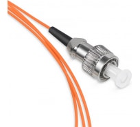 Патч-корд оптический LANMASTER, LSZH, симплексный, FC/PC-FC/PC, MM 50/125, 1.5 м | код LAN-FC-FC/OM2-1.5 | LANMASTER