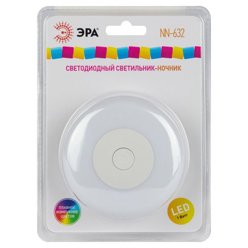 Ночник - светильник светодиодный NN-632-SW-W в розетку с выключателем белый | код Б0057215 | ЭРА фото 2 Ночник - светильник светодиодный NN-632-SW-W в розетку с выключателем белый | код Б0057215 | ЭРА фото 2