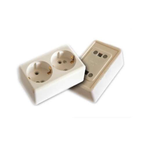 Розетка 2-м ОП 16А IP20 с заземл. с монтаж. панелью бел. БЕЛТИЗ РА 16-017 Розетка 2-м ОП 16А IP20 с заземл. с монтаж. панелью бел. БЕЛТИЗ РА 16-017