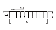 306801/21...30V Маркировка клемм серии TU/TP/TC сеч. 4мм2, шир. 6.2мм, нумерация 21…30 вертик., шт | код 306801/21...30V | SUPU