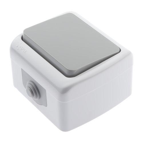 Выключатель Intro Atlantic 5-101-03 10А-250В, IP54, открытой установки, серый | код Б0050940 | ЭРА фото 5 Выключатель Intro Atlantic 5-101-03 10А-250В, IP54, открытой установки, серый | код Б0050940 | ЭРА фото 5