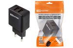 Сетевое зарядное устройство, СЗУ 4, 2,1 А, 2 USB, черный, TDM | код SQ1810-0021 | TDM