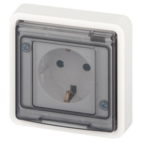 Розетка Эксперт 11-2522-01 2P+E IP55 шторки 16А-250В СУ бел. Эра Б0063281 Розетка Эксперт 11-2522-01 2P+E IP55 шторки 16А-250В СУ бел. Эра Б0063281