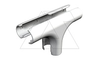 Секция 3000 TMS M20 LGR Т-образная, трубы Quick-Pipe разъемная, IP44, наружн. O25,5мм, серый, ПВХ | код 2153841 | OBO Bettermann