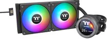 Система водяного охлаждения Thermaltake TH240 V2 Ultra EX ARGB Soc-AM5/AM4/1151/1200/1700 черный 4-pin 28.5dB Al LCD Ret (CL-W414-PL12SW-A) | код 2022916 | THERMALTAKE