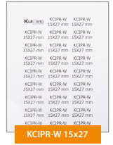 808 601, KCIPR-Y 15X27, Маркировка для электрощитов и компонентов, Жесткие ПВХ, 15x27, Желтый, Размер карты 116x165 мм | код 0.0.0.8.08601 | KLEMSAN