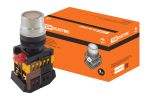 Кнопка ABLF-22 прозрачн. d22мм неон/230В 1з+1р TDM | код SQ0704-0029 | TDM