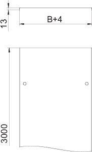 Крышка кабельного листового лотка 300x3000 | код 6052304 | OBO Bettermann Крышка кабельного листового лотка 300x3000 | код 6052304 | OBO Bettermann