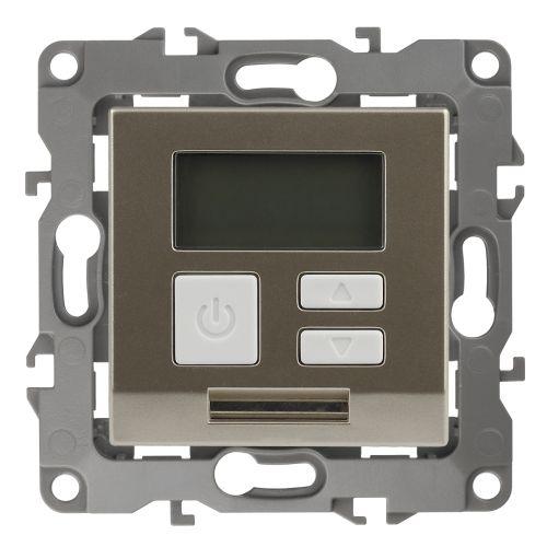 Терморегулятор универс.230В-Imax16А, Эра12, шампань, 12-4111-04 | код Б0031274 | ЭРА