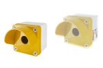 Корпус КП101 c козырьком для кнопок, 1 место, ABS желтый, IP66 TDM | код SQ0705-0011 | TDM