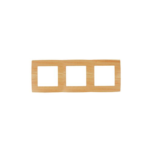 Рамка на 3 поста, Эра12, сосна, 12-5003-11 | код Б0019148 | ЭРА