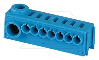 Колодка клеммная KSK-N, 1x2.5_25+7x0.5_4mm2, синяя, пружинный зажим, установка на держатели KSK | код 178903 | EATON
