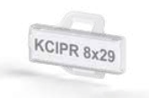 808 606, KCIPR-Y 8X29, Маркировка для держателя KBE, Жесткие ПВХ, 8x29, Желтый, Размер карты 116x165 мм | код 0.0.0.8.08606 | KLEMSAN