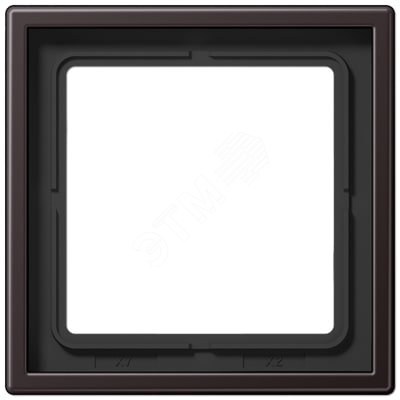 Рамка 1-я для горизонтальной/вертикальной установки Серия- LS990 Материал- металл Цвет- алюминий дарк | код AL2981D | JUNG