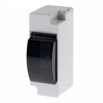 KMPN-1/2-d Корпус пластиковый навесной ЭРА SIMPLE КМПн 1/2 IP30 прозрачная крышка белый | код Б0051470 | ЭРА
