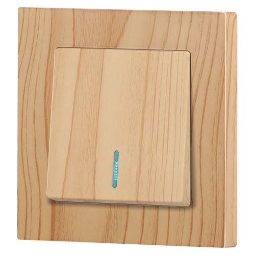 Выключатель Intro Accent 6-102-11 с подсветкой, 10А-250В, IP20, СУ, AL/CU, сосна | код Б0063439 | ЭРА фото 6 Выключатель Intro Accent 6-102-11 с подсветкой, 10А-250В, IP20, СУ, AL/CU, сосна | код Б0063439 | ЭРА фото 6