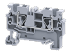 Клемма проходная CX4 /6x54,8mm, пружинная, 2 присоед., 4(max 6)mm2, 32A, 1000V, серая | код CX4 | Connectwell