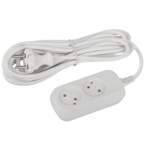 Удлинитель электрический UDL-10-250 Greenline 2 розетки без заземления 5м ПВС 2х0.75кв.мм Эра Б0065044 Удлинитель электрический UDL-10-250 Greenline 2 розетки без заземления 5м ПВС 2х0.75кв.мм Эра Б0065044