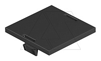 Заглушка для отверстия Modul45 (полиамид,черный) | код 7407584 | OBO Bettermann