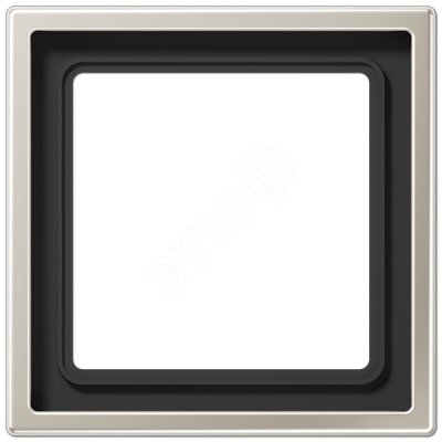 Рамка 1-я для горизонтальной/вертикальной установки Серия- LS990 Материал- металл Цвет- благородная сталь | код ES2981 | JUNG