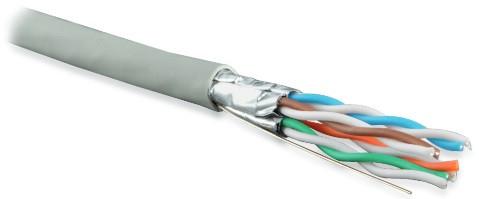 Кабель витая пара U/FTP кат.6 4х2х23AWG solid LSZH нг(А)-HF UFTP4-C6-S23-IN-LSZH-GY-500 500м | код 47958 | Hyperline