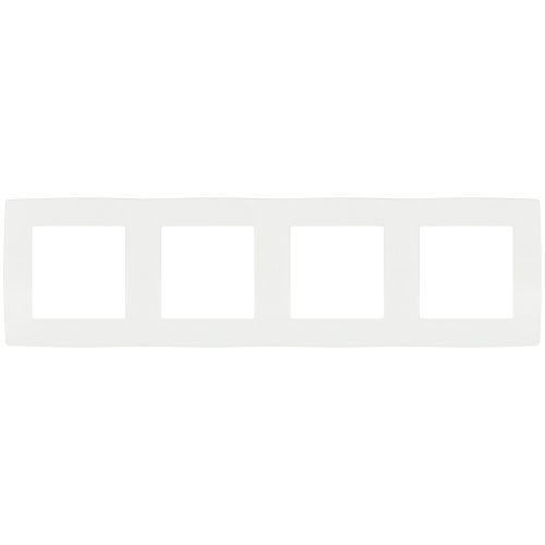 Рамка для розеток и выключателей Серия 12 12-5004-01М на 4 поста, белый матовый | код Б0065740 | ЭРА фото 3 Рамка для розеток и выключателей Серия 12 12-5004-01М на 4 поста, белый матовый | код Б0065740 | ЭРА фото 3