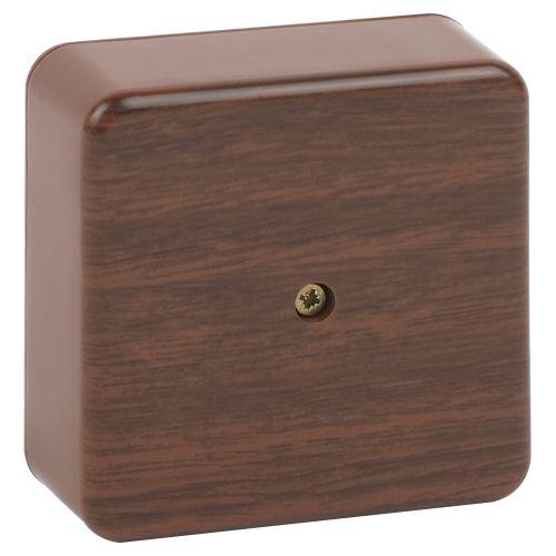 Коробка распаячная 75х75х28мм без клеммы IP40 дуб BS-O-75-75-28 Эра Б0058706