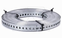 Лента 5055 LI12 FS RU монтажная перфорированная в карт. упак., 12x0,55мм, L=25м, перфор. O5,2мм, сталь, гальван. оцинк. | код 1471120_RU | OBO Bettermann