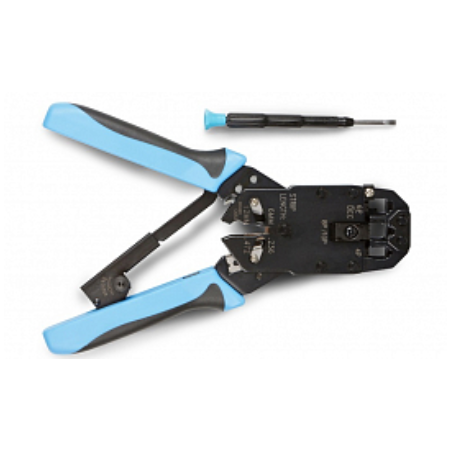 Инструмент HT-2008AR обжимной для RJ45 RJ12 RJ11 (8P8C 6P6C 4P4C) проф. с храповым механизмом