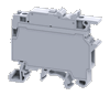 Клемма с держателем предохранителя CF4U /8x57mm, винтовая, 2 присоед., 4(max 6)mm2, 6,3A, 800V, серая | код CF4U | Connectwell