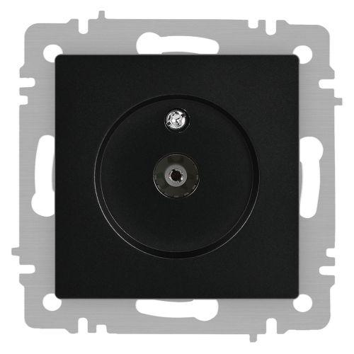 Розетка телевизионная одиночная TV СП Accent 6-301-05 IP20 антрацит Intro Розетка телевизионная одиночная TV СП Accent 6-301-05 IP20 антрацит Intro