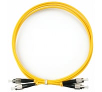 Патч-корд оптический TWT, PVC, дуплексный, FC/UPC-FC/UPC, SM OS2, 1.5 м | код TWT-2FC-2FC/SU-1.5 | TWT
