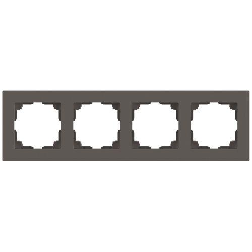 Рамка 4-м СП Accent 6-504-09 титан Intro Б0063712 Рамка 4-м СП Accent 6-504-09 титан Intro Б0063712
