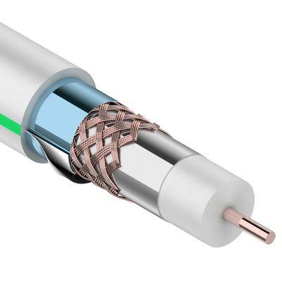 Кабель RG-6U+CU (75%) 75Ом (тройной экран) "MASTER" Б (уп.100м) | код 01-2241 | Rexant