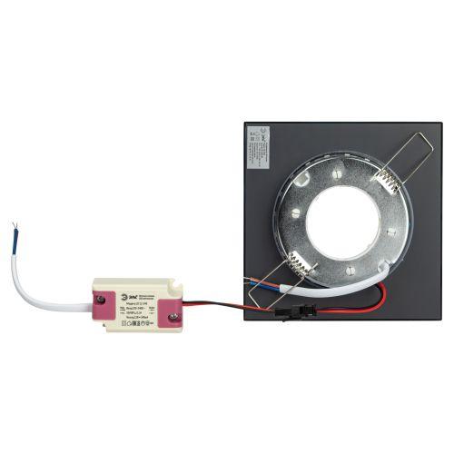 Встраиваемый светильник со светодиодной подсветкой DK LD50 BK GX53 черный | код Б0057473 | ЭРА фото 5 Встраиваемый светильник со светодиодной подсветкой DK LD50 BK GX53 черный | код Б0057473 | ЭРА фото 5