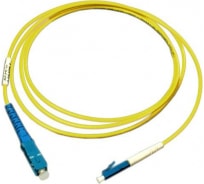 Патч-корд оптический TWT, PVC, симплексный, ST/UPC-LC/UPC, SM OS2, 1.0 м | код TWT-ST-LC/SU-1.0 | TWT