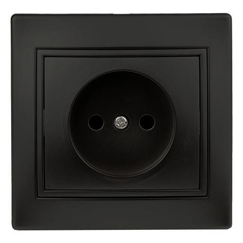 Розетка 1-м СП 2мод. Plano 1-201-05 16А IP20 250В 2P антрацит Intro Б0053867 Розетка 1-м СП 2мод. Plano 1-201-05 16А IP20 250В 2P антрацит Intro Б0053867