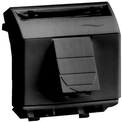 Розетка компьютерная 1-м СП 2мод. Brava RJ45 кат.5E черн. | код 77642N | DKC