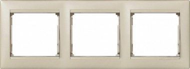 Рамка 3-м Valena горизонт. жемчуж. (блист.) IEK 694352