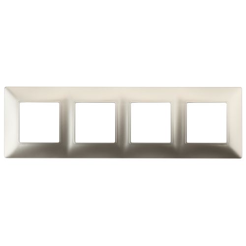 Рамка на 4 поста, Эра Elegance, шампань, 14-5004-04 | код Б0034402 | ЭРА