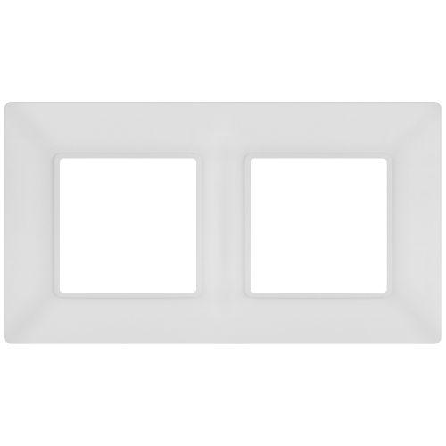 Рамка 2-м Elegance 14-5002-01М для розеток и выключателей матов. бел. Эра Б0065814