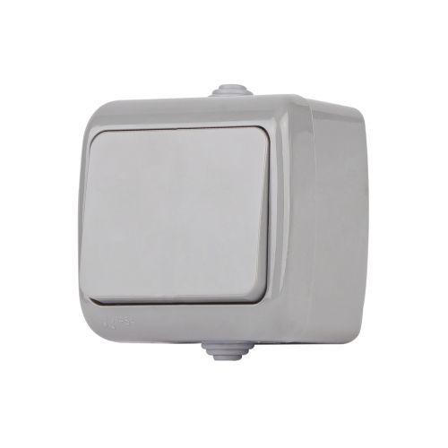 Выключатель Intro Atlantic 5-101-03 10А-250В, IP54, открытой установки, серый | код Б0050940 | ЭРА фото 2 Выключатель Intro Atlantic 5-101-03 10А-250В, IP54, открытой установки, серый | код Б0050940 | ЭРА фото 2