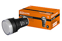 Лампа AD-22DS(LED)матрица d22мм белый 24В AC/DC TDM | код SQ0702-0020 | TDM