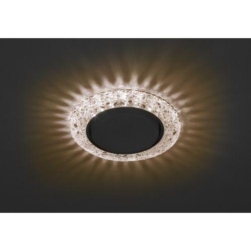 Светильник DK LD25 CHP/WH GX53 точечный; декор со светодиодной подсветкой шампань ЭРА Б0029636