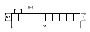 310801/1...10V Маркировочная пластина, шт | код 310801/1...10V | SUPU