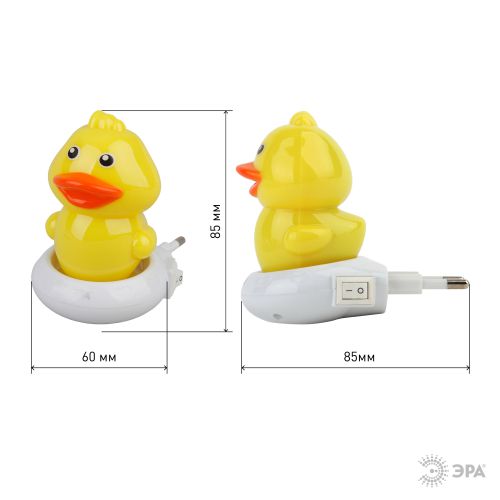 Ночник NN-609-SW-Y желтый (12/240/960) | код Б0019101 | ЭРА