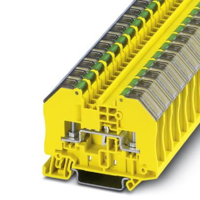 Клемма защитного провода RTO 3-PE-TC | код 3049958 | PHOENIX CONTACT