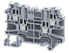 Клемма проходная CY4/4 /6x69,7mm, винтовая, 4 присоед., 4(max 6)mm2, 32A, 500V, серая | код CY4/4 | Connectwell